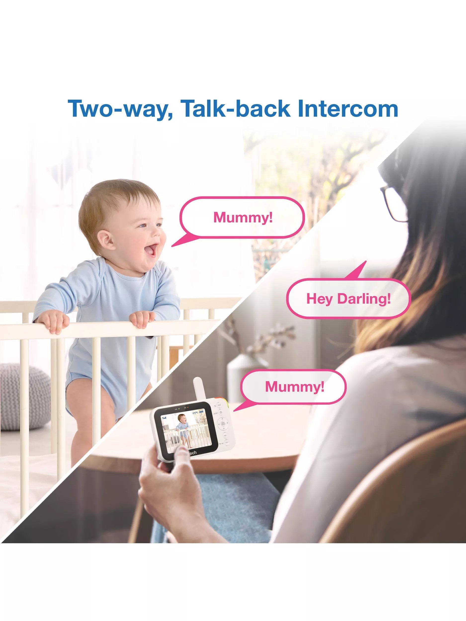 VTech RM4761HD smart Wi-Fi baby monitor, UK version