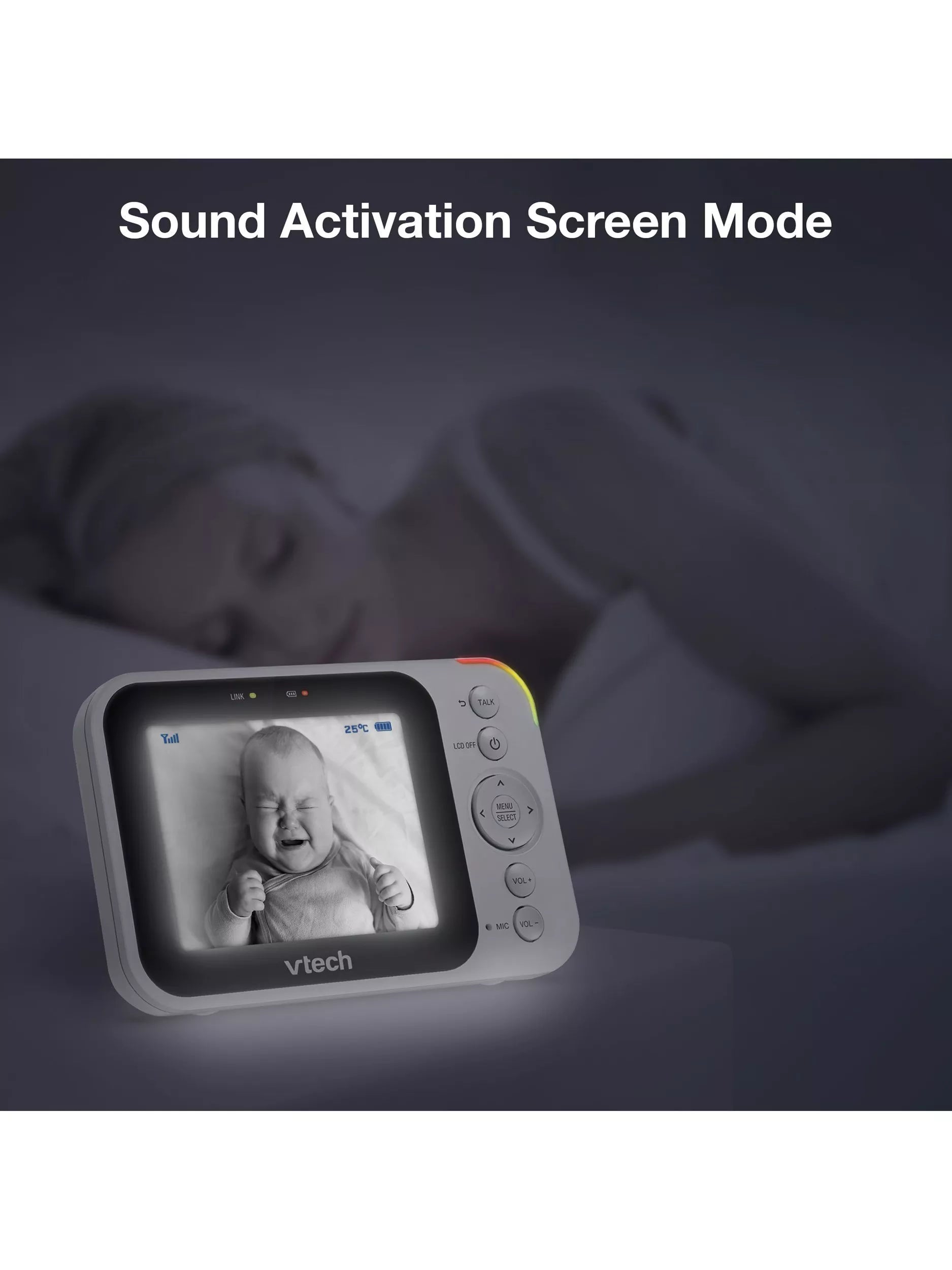 VTech VM4252 video baby monitor 3.5 inch, UK version