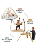 Little Hoppa 3-in-1 baby gym bouncer activity table, imported from the UK
