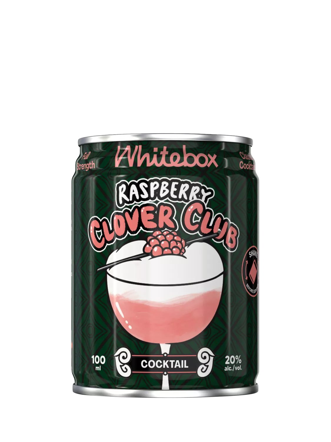 Whitebox Cocktails Raspberry Clover Club cocktail 100ml, UK version