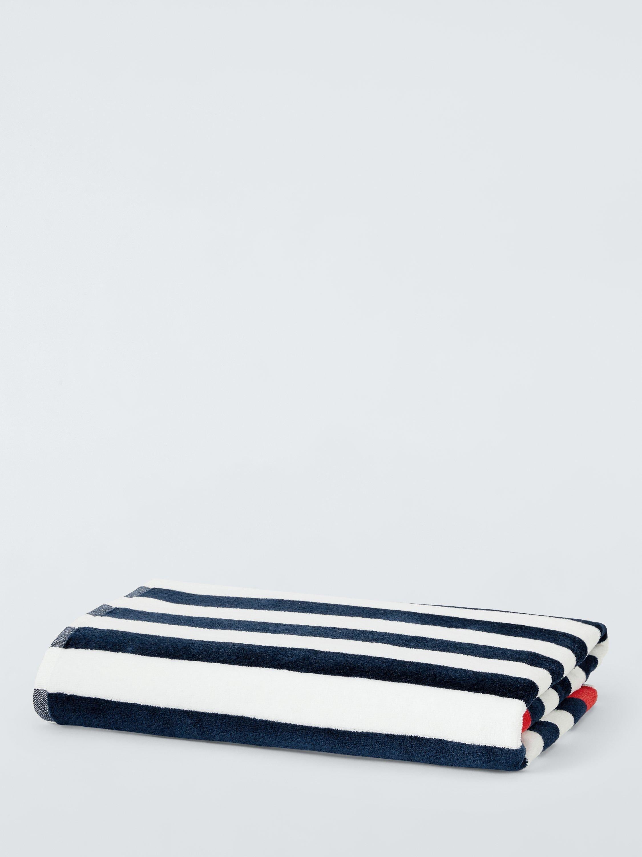 John Lewis stripe velour beach towel 160x86cm - British product
