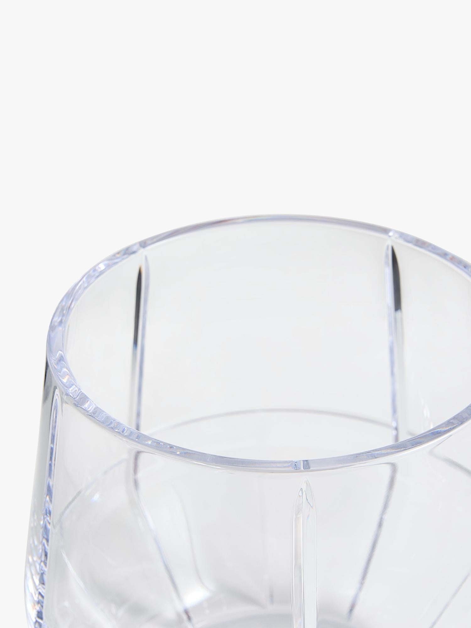 Vera Wang Luxe Graphite crystal ice bucket vase H16cm, imported from the UK