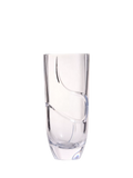 Vera Wang Luxe Graphite Cut Glass Crystal Vase, H21cm, Clear