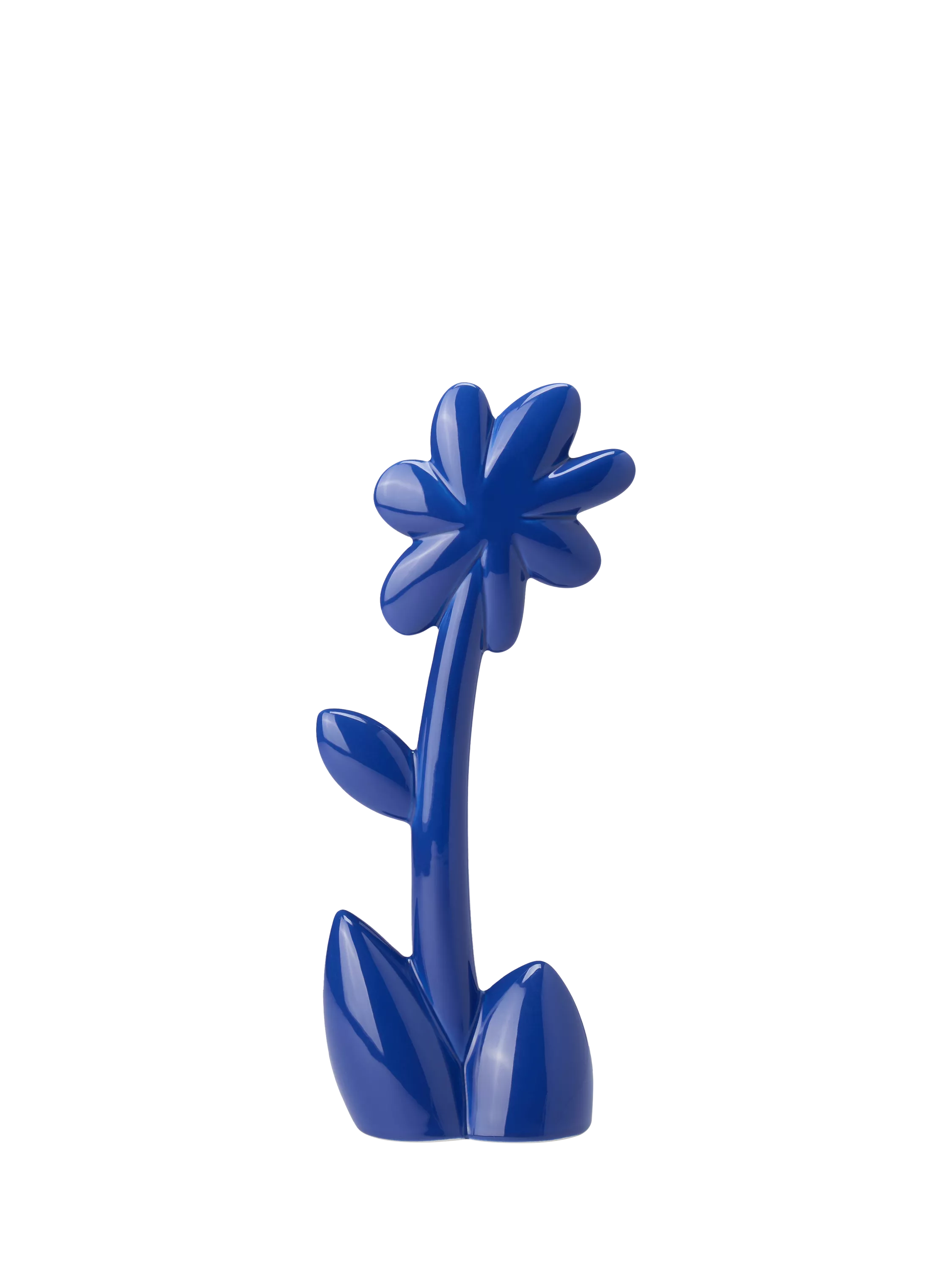 Conran Shop Oddments ceramic flower ornament ink blue, imported from the UK