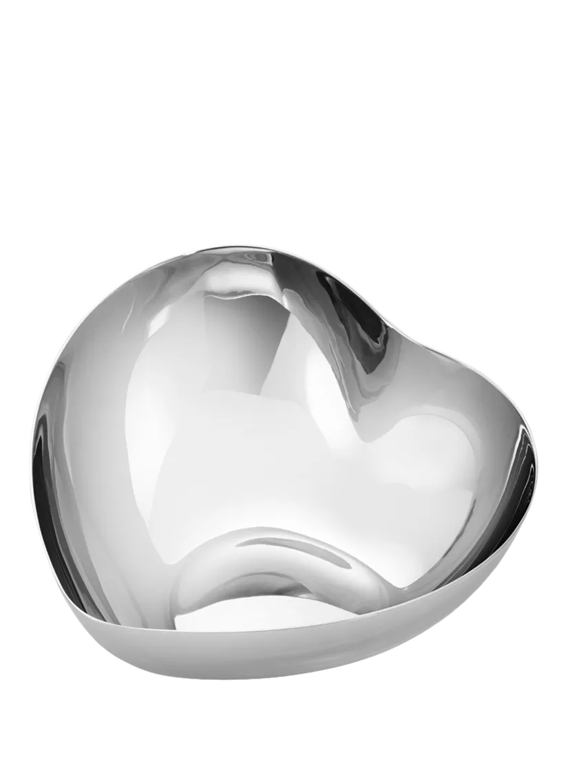 Georg Jensen heart medium stainless steel bowl 11.5cm (British brand)
