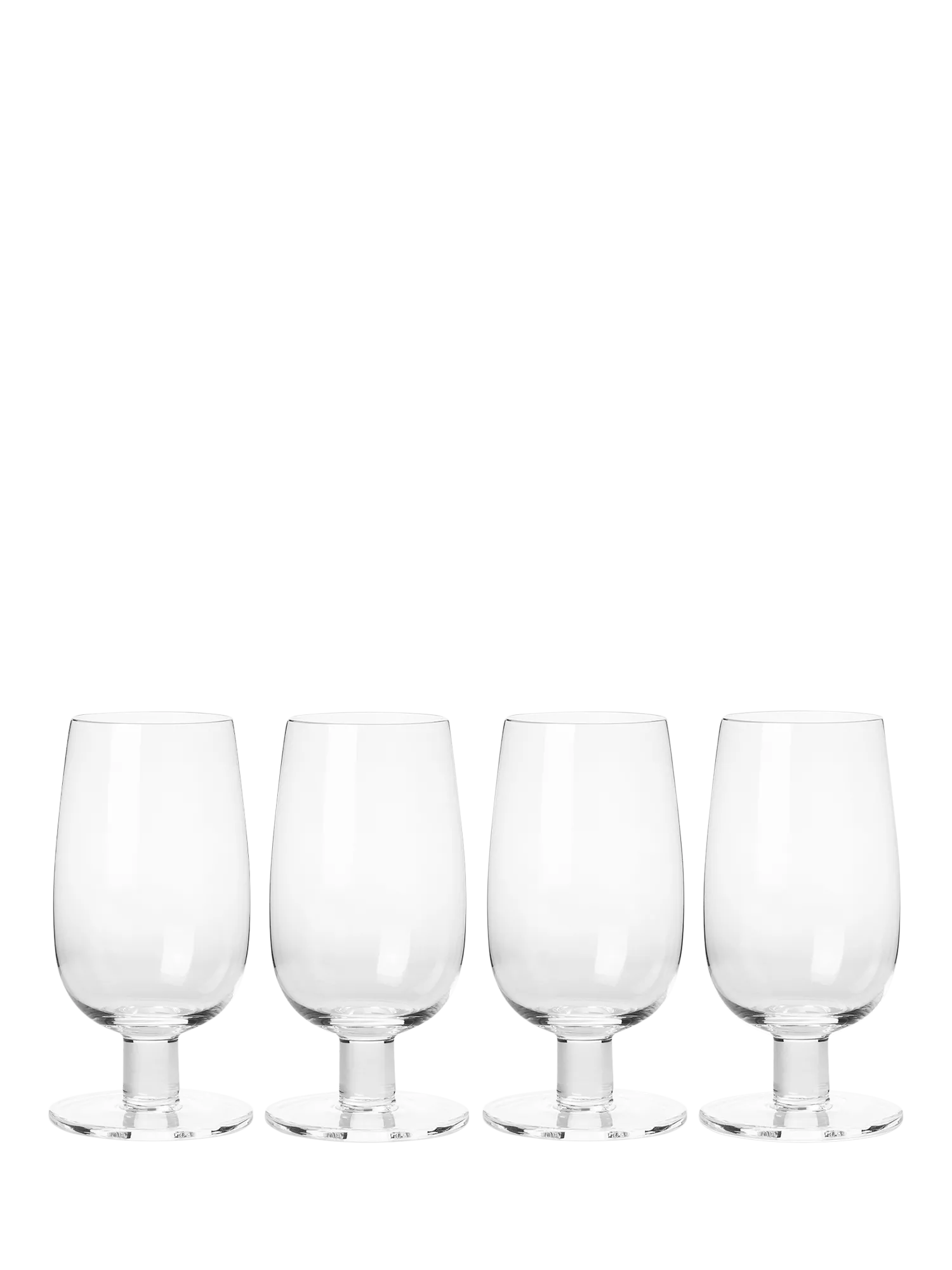 The Conran Shop Grove short stem flute glass set of 4 200ml - British product