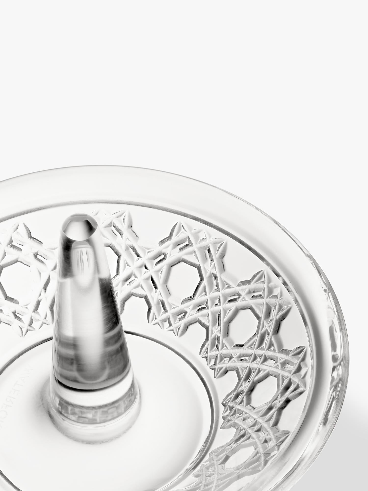 Waterford Opulence crystal cut glass ring holder (British brand)