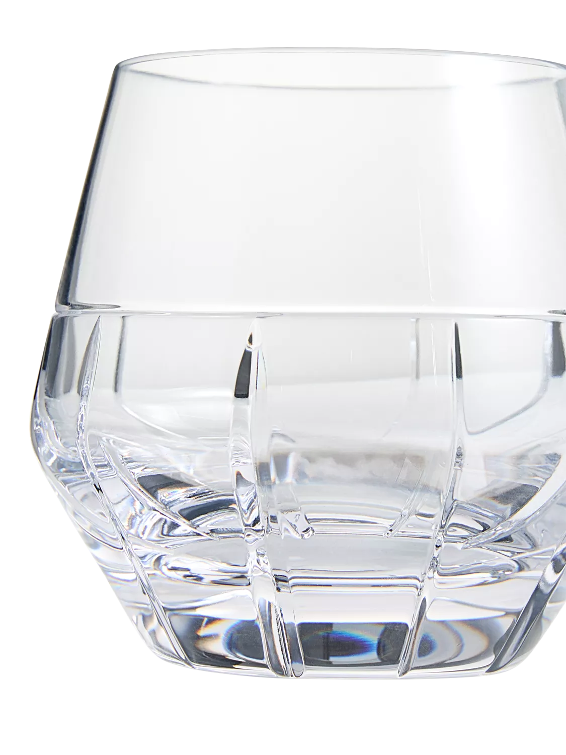 Vera Wang crystal tumblers Luxe Graphite cut glass set of 2 320ml, imported from the UK