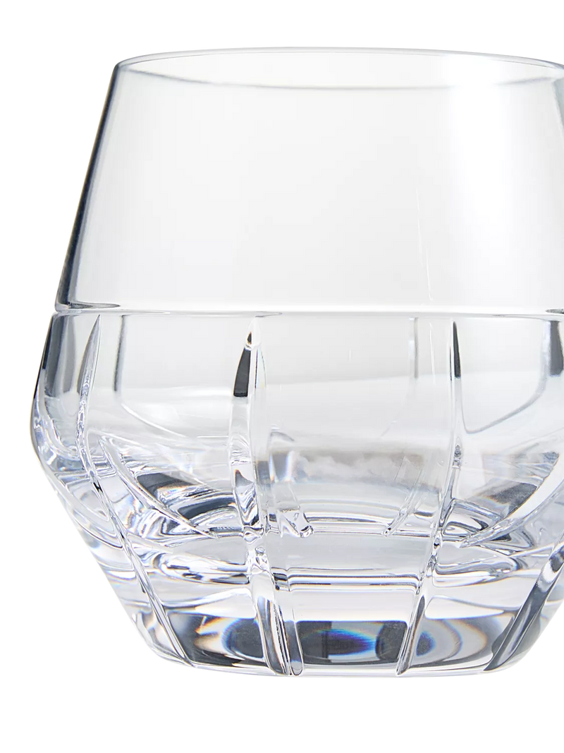 Vera Wang crystal tumblers Luxe Graphite cut glass set of 2 320ml, imported from the UK