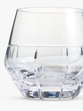 Vera Wang crystal tumblers Luxe Graphite cut glass set of 2 320ml, imported from the UK