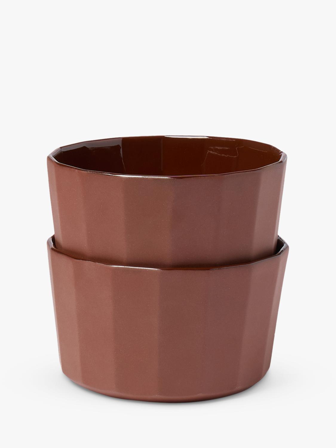 The Conran Shop Shapes porcelain bowl set cacao 10cm (British brand)