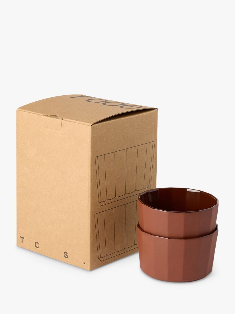 The Conran Shop Shapes porcelain bowl set cacao 10cm (British brand)