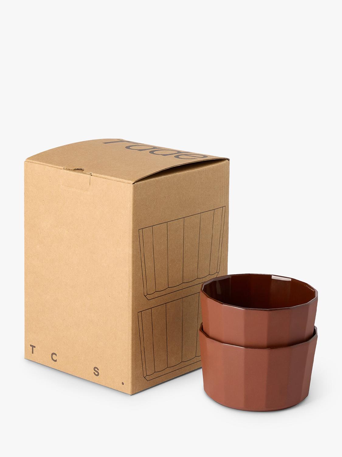 The Conran Shop Shapes porcelain bowl set cacao 10cm (British brand)