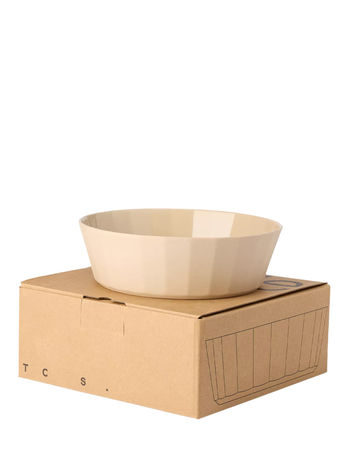 The Conran Shop Shapes Porcelain serve bowl 19cm Oatmeal - British product
