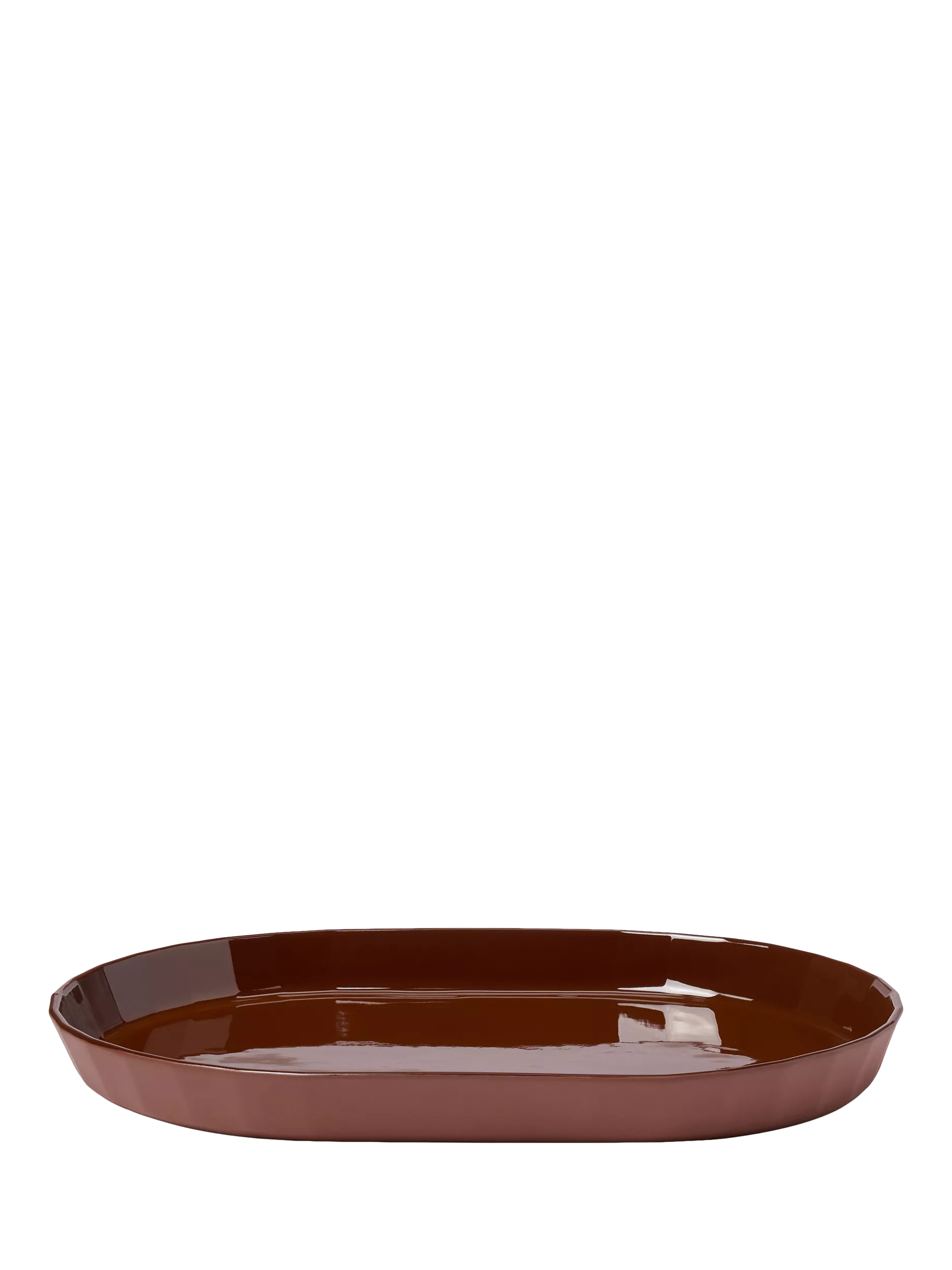 The Conran Shop oval porcelain platter cacao 32cm, imported from the UK