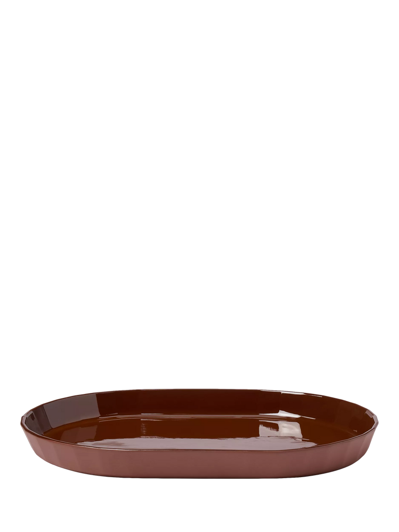 The Conran Shop oval porcelain platter cacao 32cm, imported from the UK