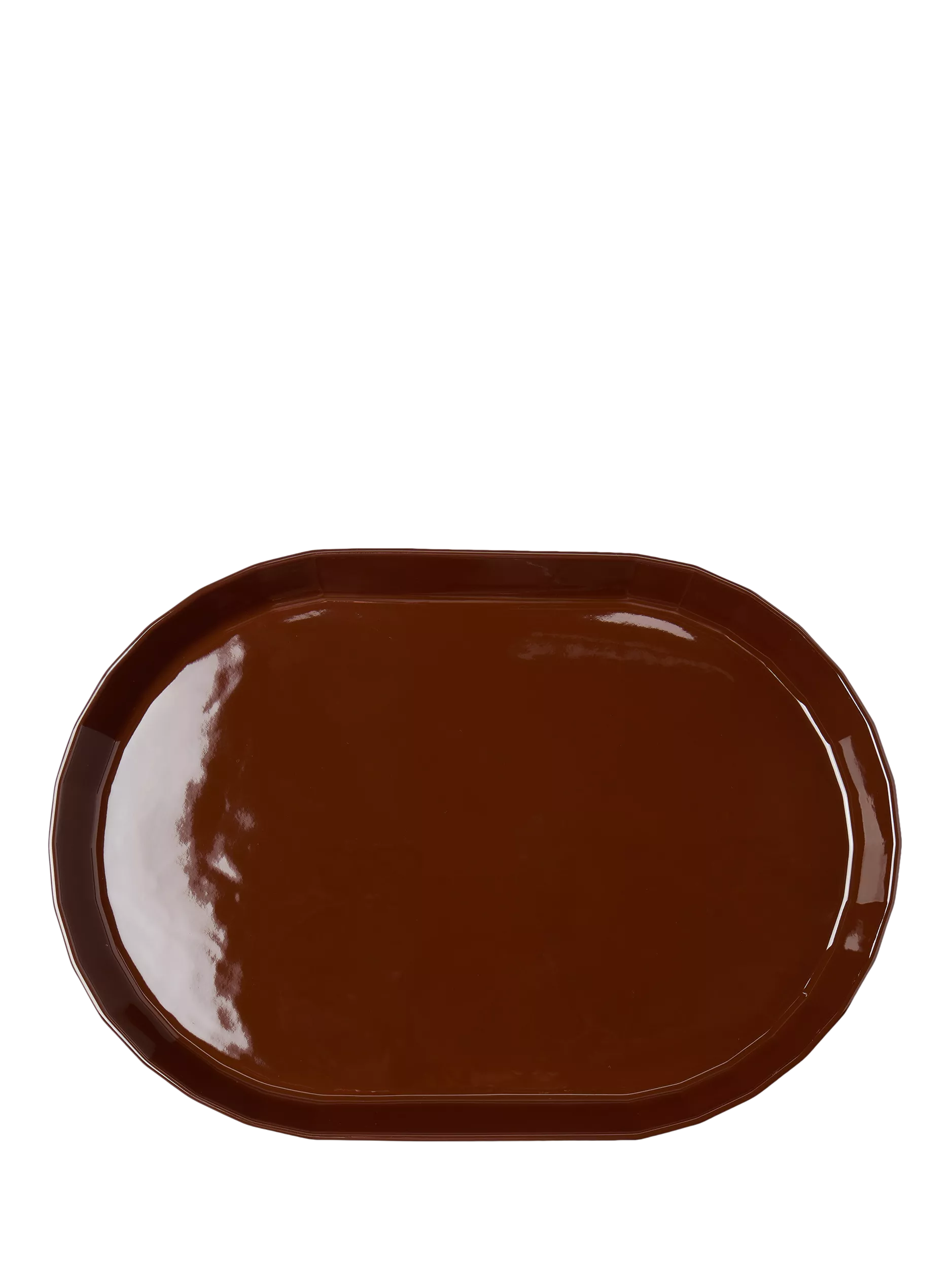 The Conran Shop oval porcelain platter cacao 32cm, imported from the UK