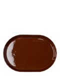 The Conran Shop oval porcelain platter cacao 32cm, imported from the UK