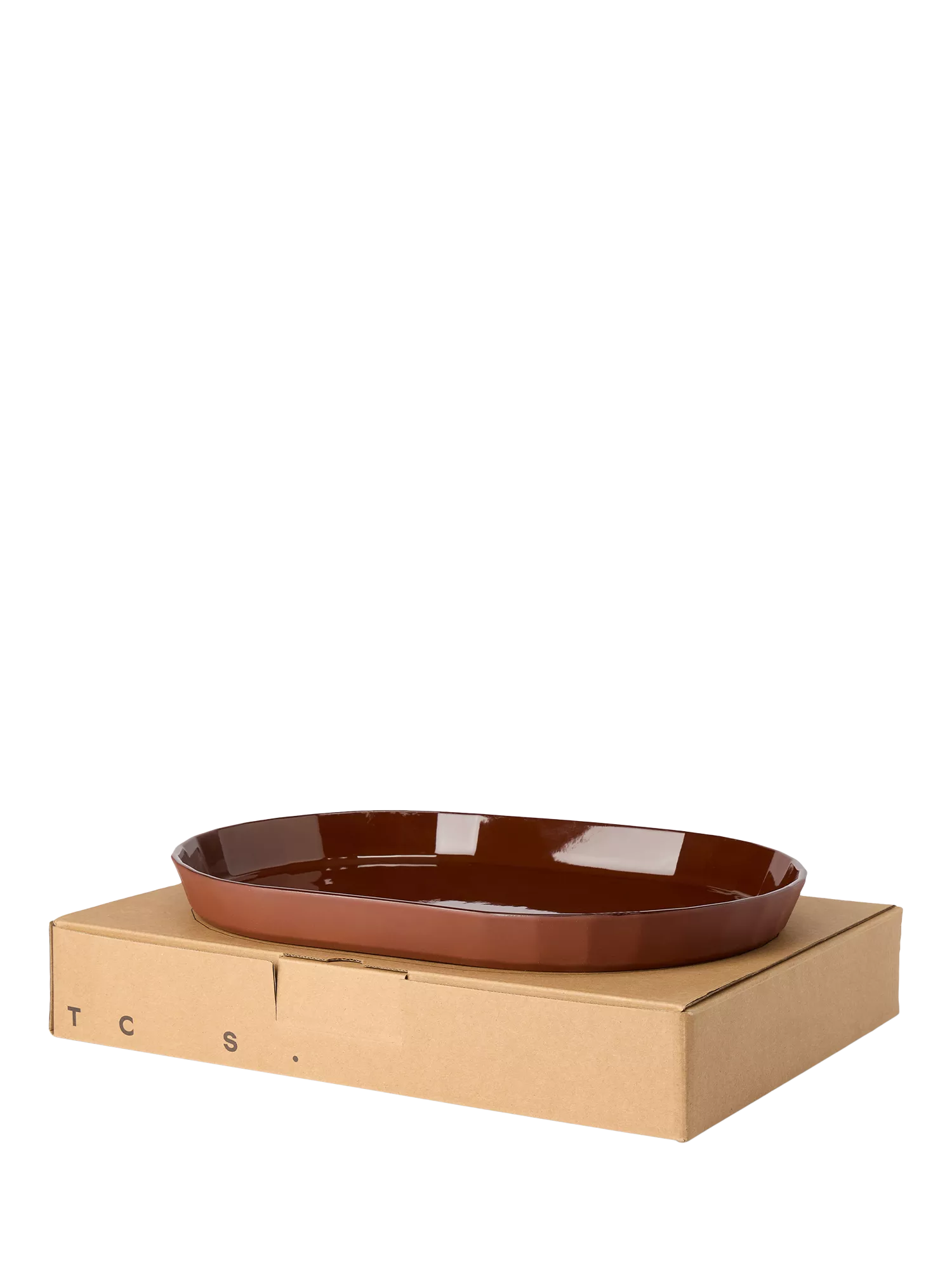 The Conran Shop oval porcelain platter cacao 32cm, imported from the UK