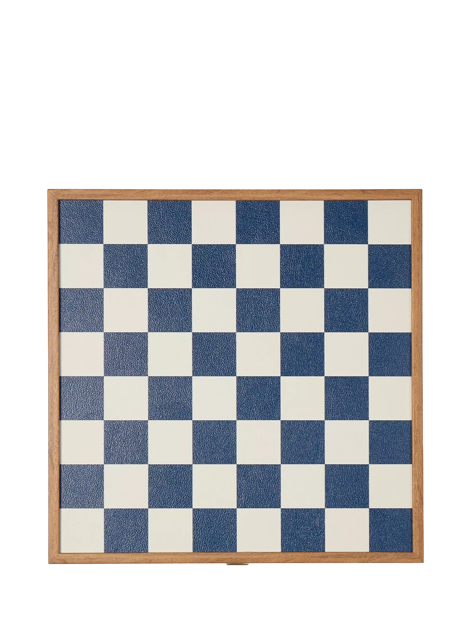 Conran Shop Milos navy wooden chess set, imported from the UK
