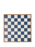 Conran Shop Milos navy wooden chess set, imported from the UK