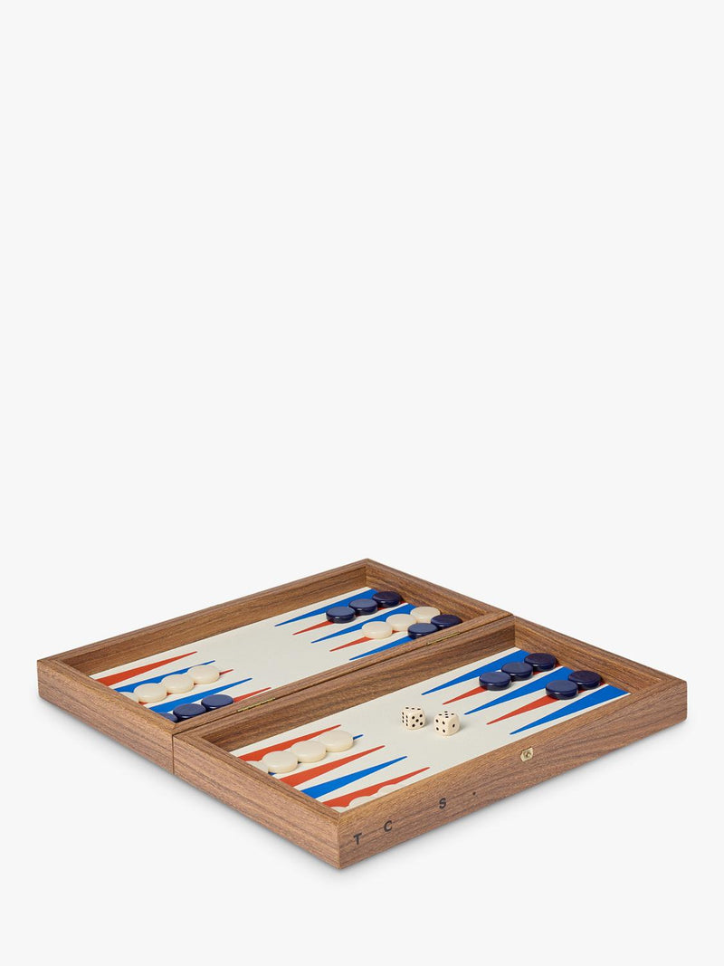 The Conran Shop Milos wooden travel backgammon set, UK version