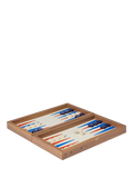 The Conran Shop Milos wooden travel backgammon set, UK version