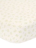 Little Dutch fitted cotbed sheet blueberry leaves 70x150cm - British product