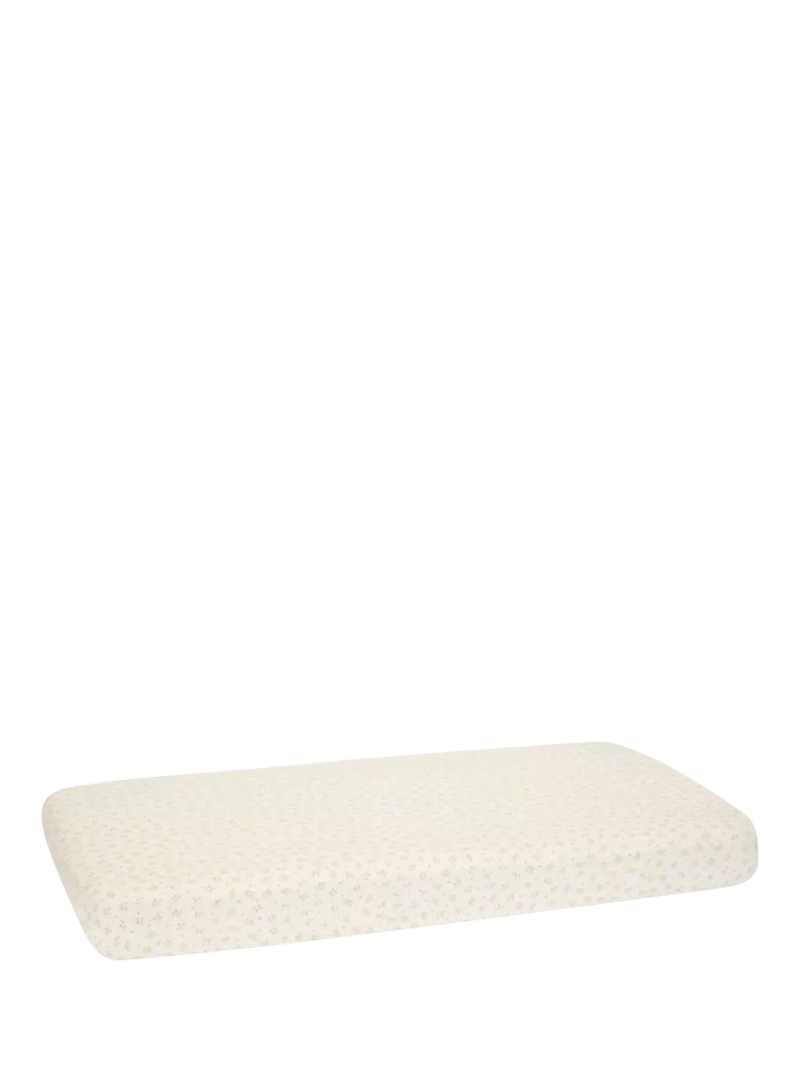 Little Dutch fitted cotbed sheet blueberry leaves 70x150cm - British product