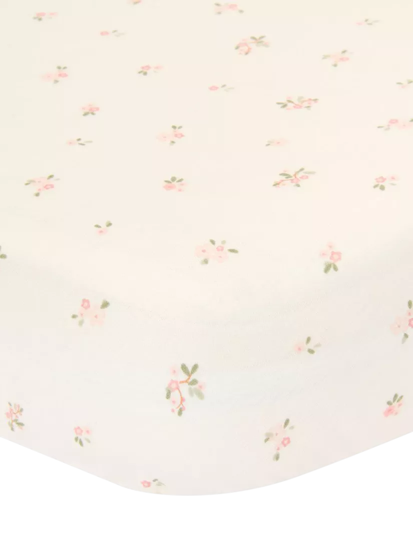 Little Dutch Fairy Blossom fitted cot sheet 60x120cm (British brand)