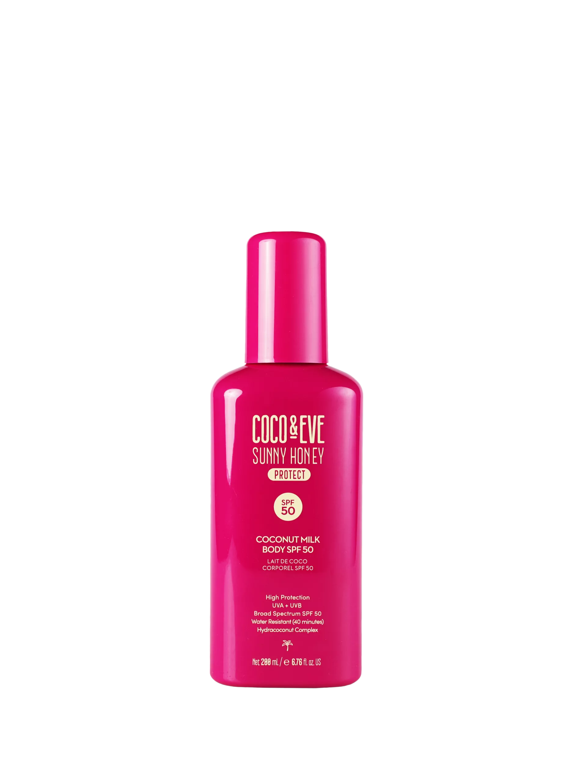 Coco & Eve Body Milk SPF 50 200ml, imported from the UK