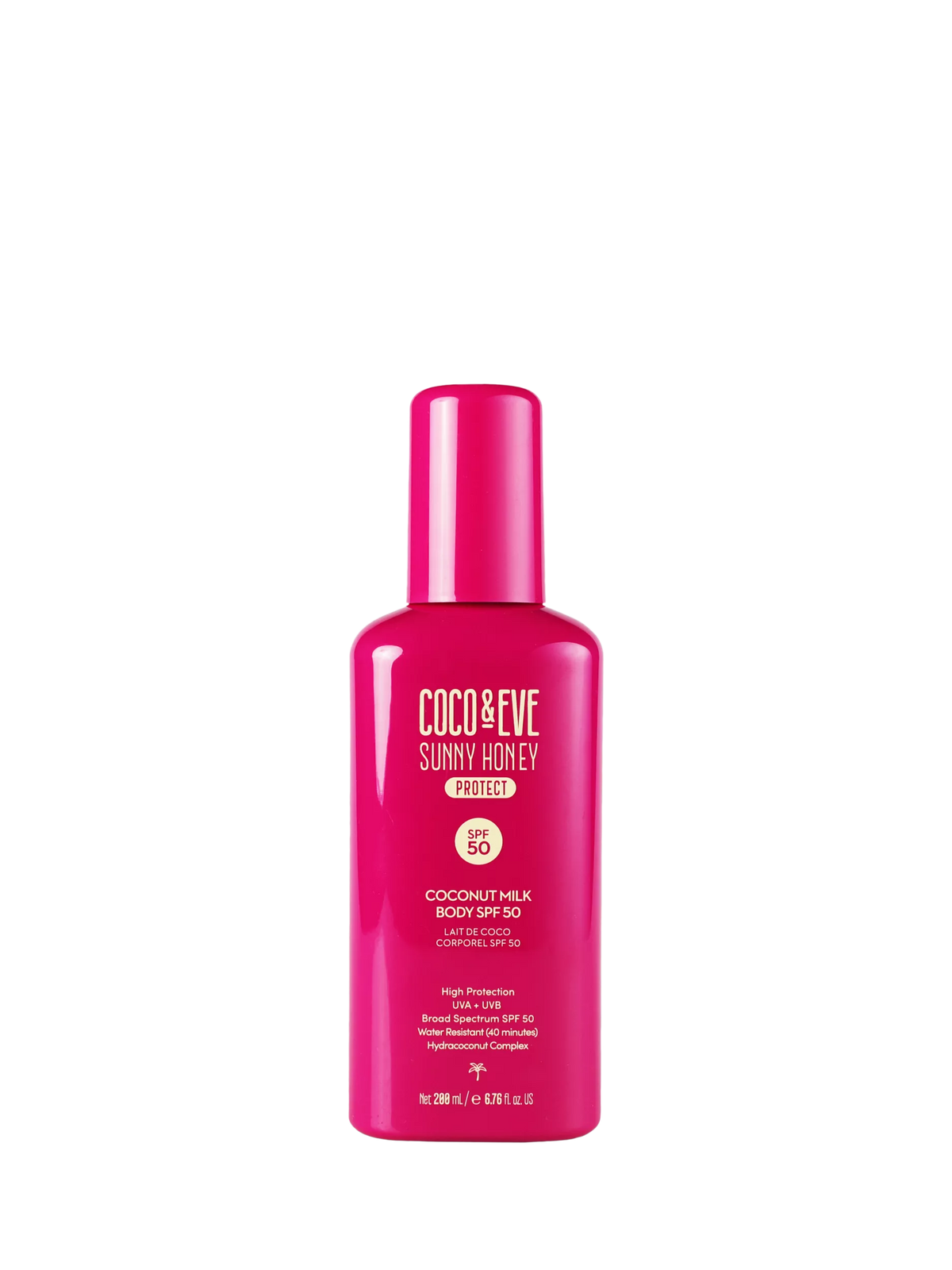 Coco & Eve Body Milk SPF 50 200ml, imported from the UK