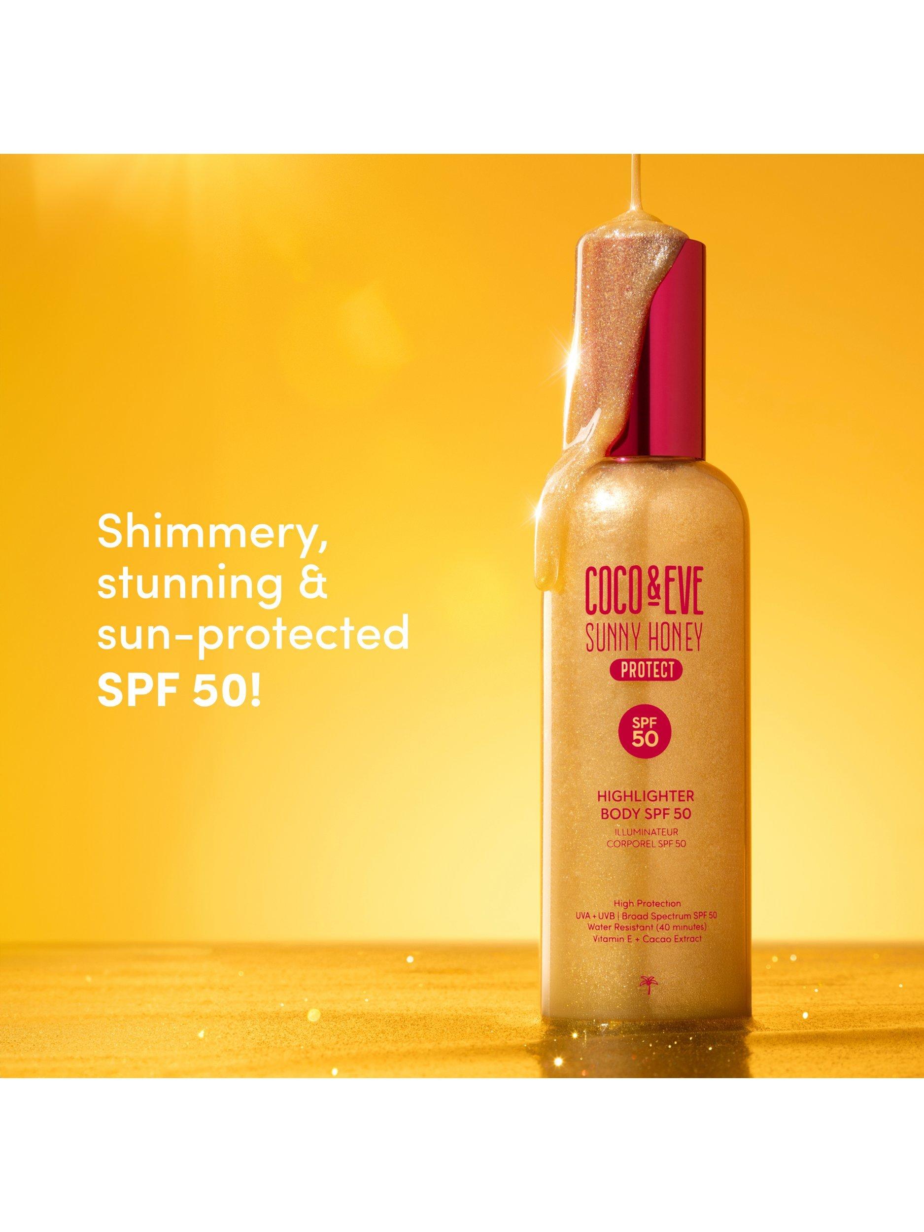 Coco & Eve highlighter body SPF 50 150ml (British brand)