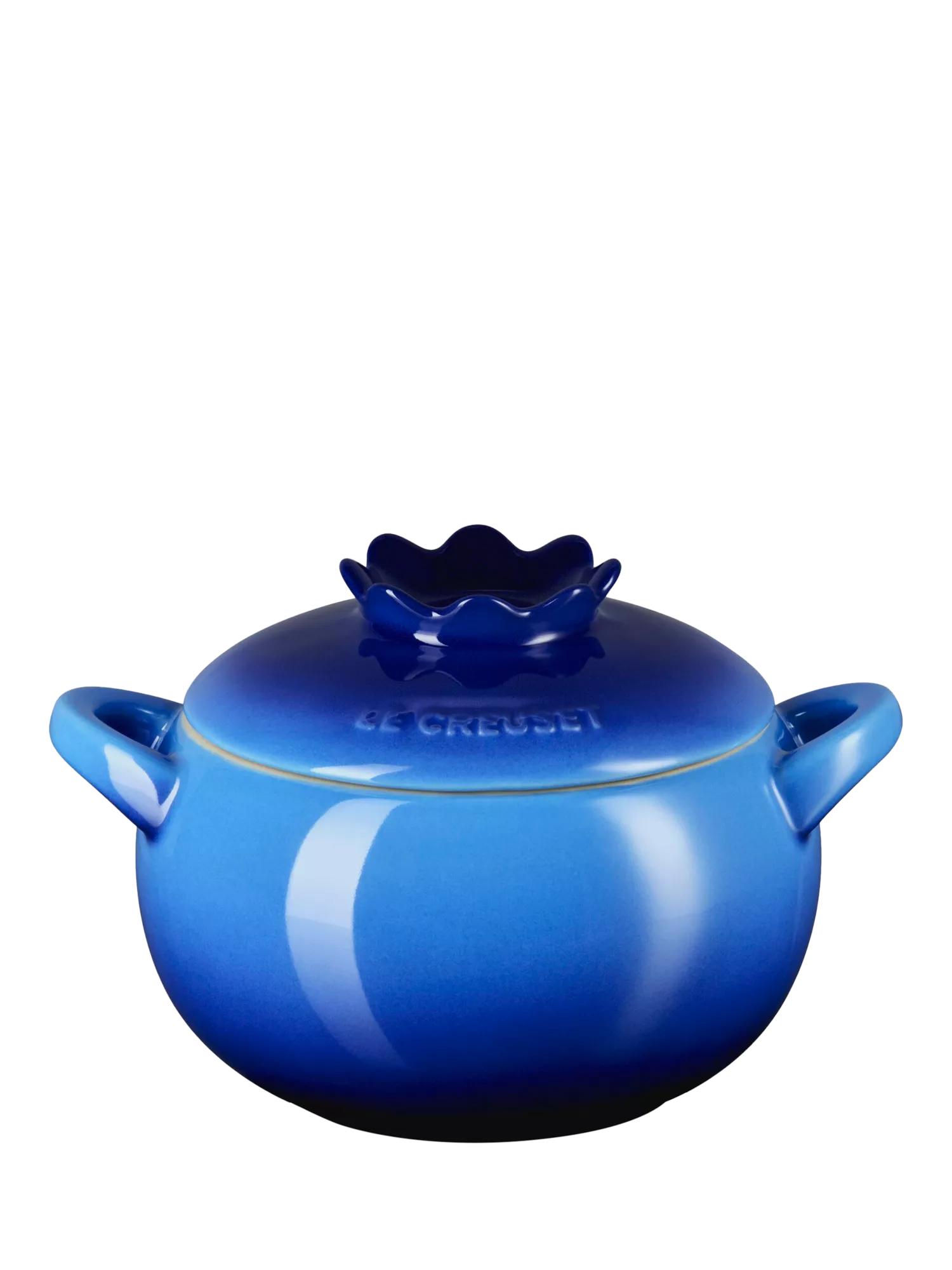 Le Creuset stoneware blueberry petite casserole 480ml - British product