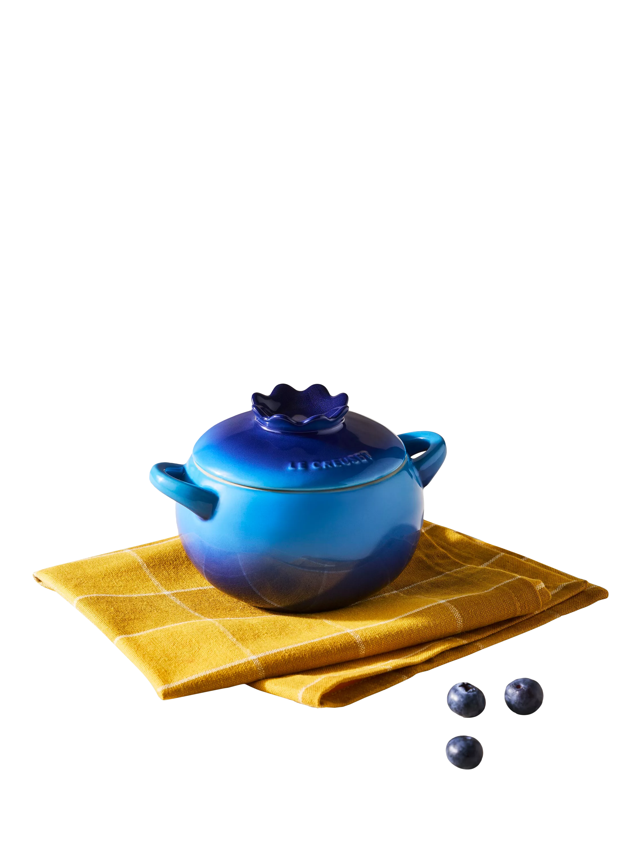 Le Creuset stoneware blueberry petite casserole 480ml - British product