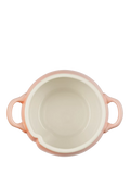Le Creuset stoneware petite casserole peach 580ml, imported from the UK