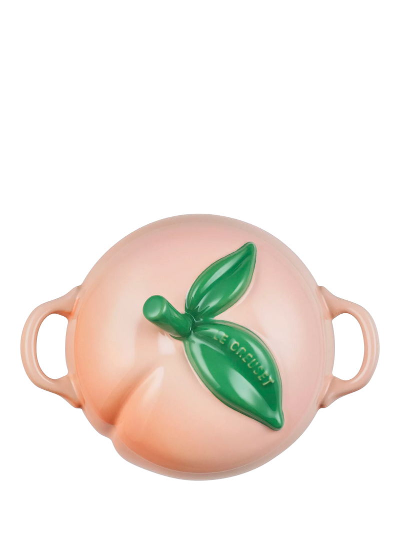 Le Creuset stoneware petite casserole peach 580ml, imported from the UK