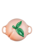 Le Creuset stoneware petite casserole peach 580ml, imported from the UK
