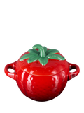 Le Creuset stoneware strawberry petite casserole Cerise (British brand)