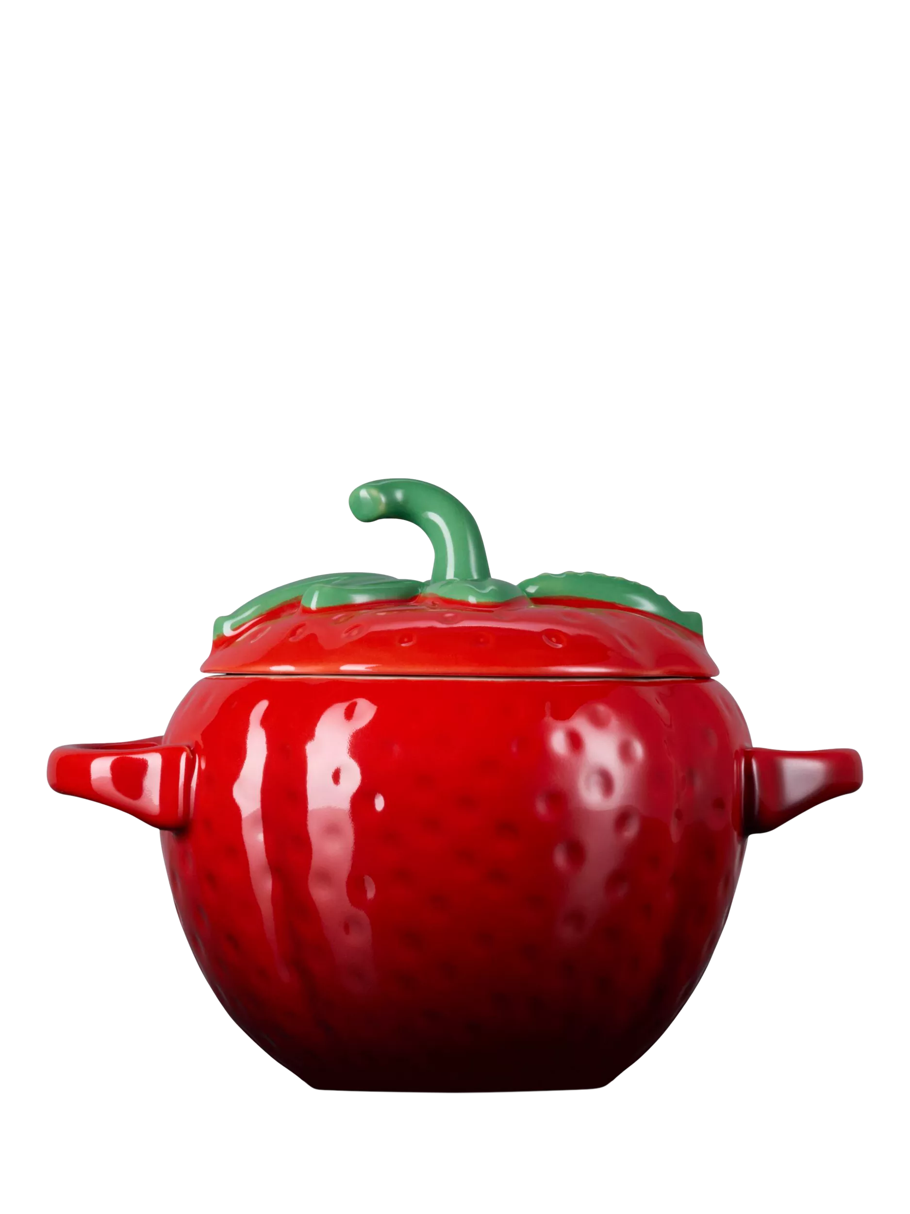 Le Creuset stoneware strawberry petite casserole Cerise (British brand)