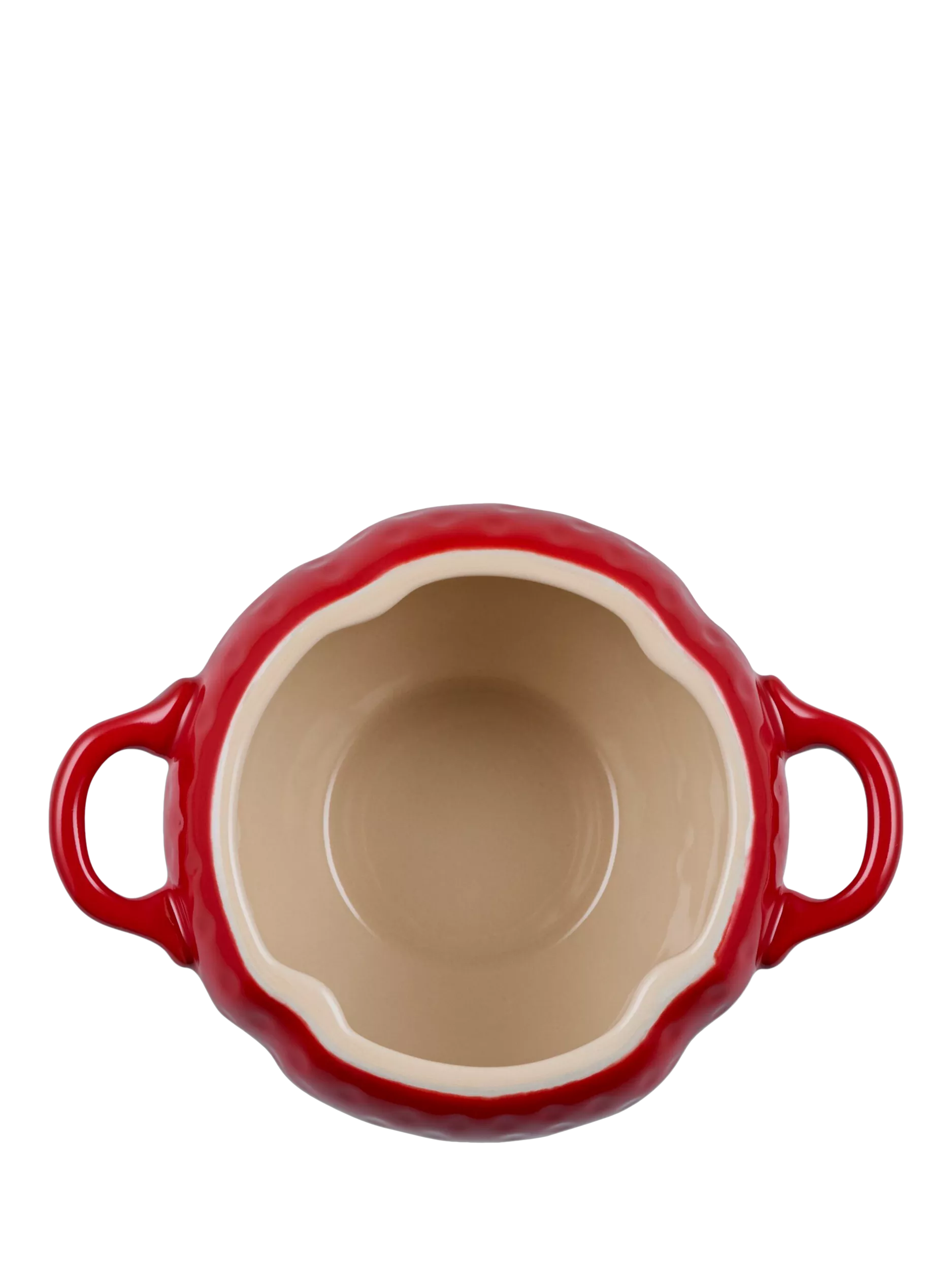 Le Creuset stoneware strawberry petite casserole Cerise (British brand)