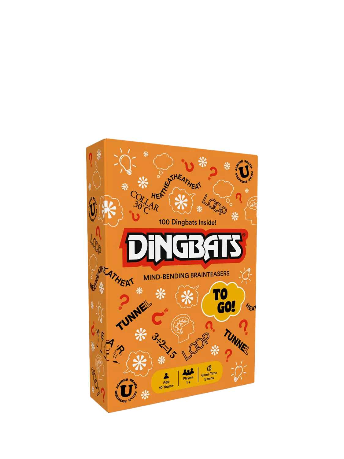 Gibsons Dingbats To Go puzzle game with 100 cards (British brand)