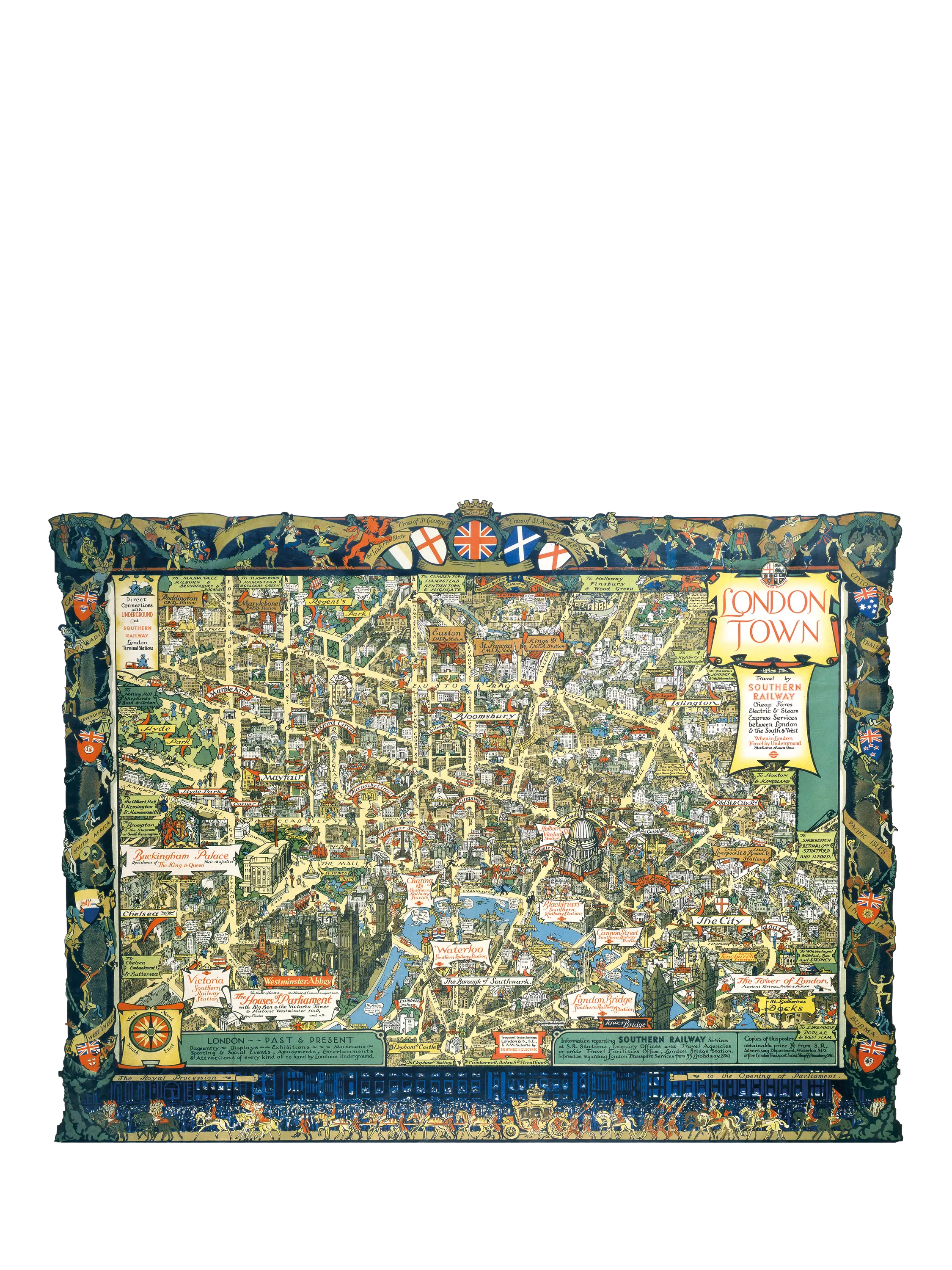 Gibsons vintage London map jigsaw puzzle 1000 pieces, imported from the UK