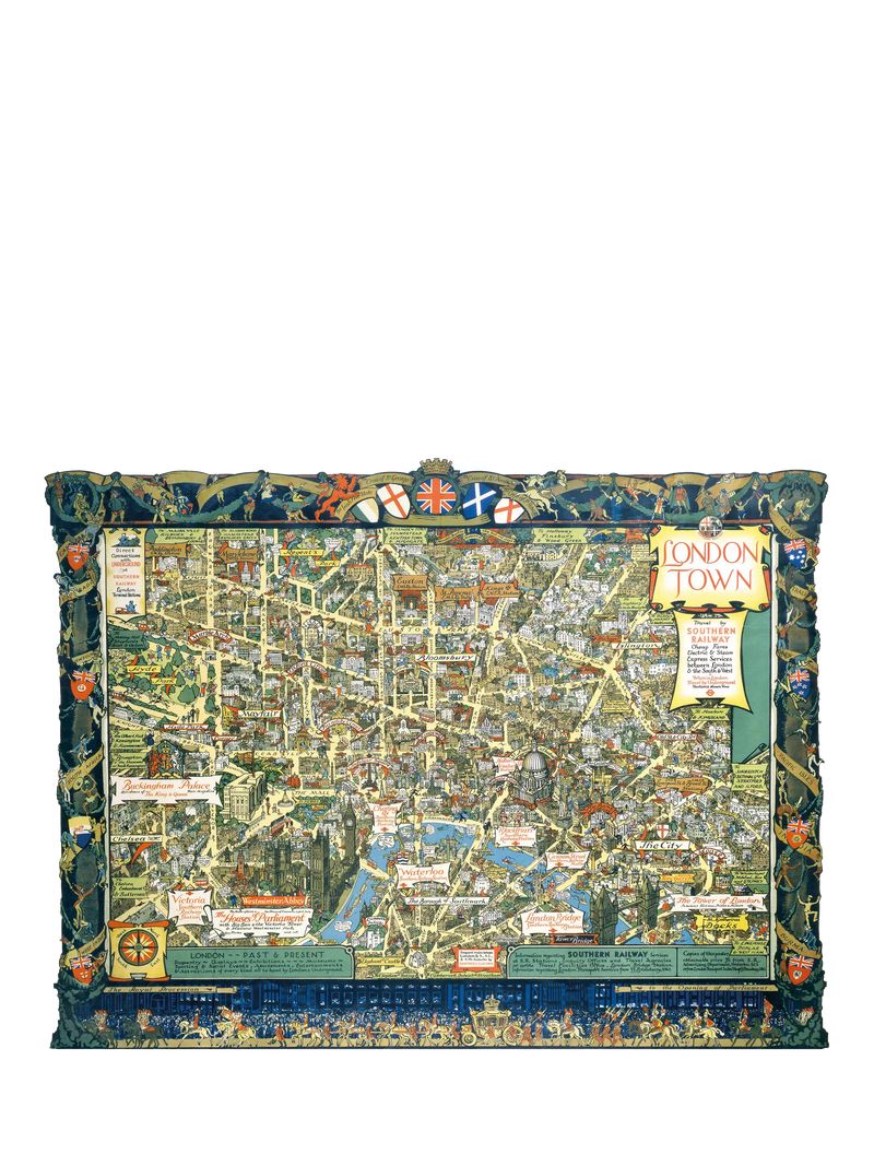 Gibsons vintage London map jigsaw puzzle 1000 pieces, imported from the UK