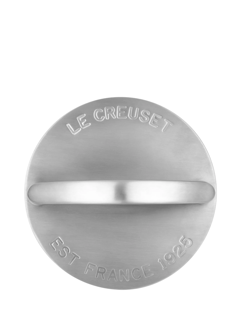 Le Creuset stainless steel BBQ press 18cm, imported from the UK