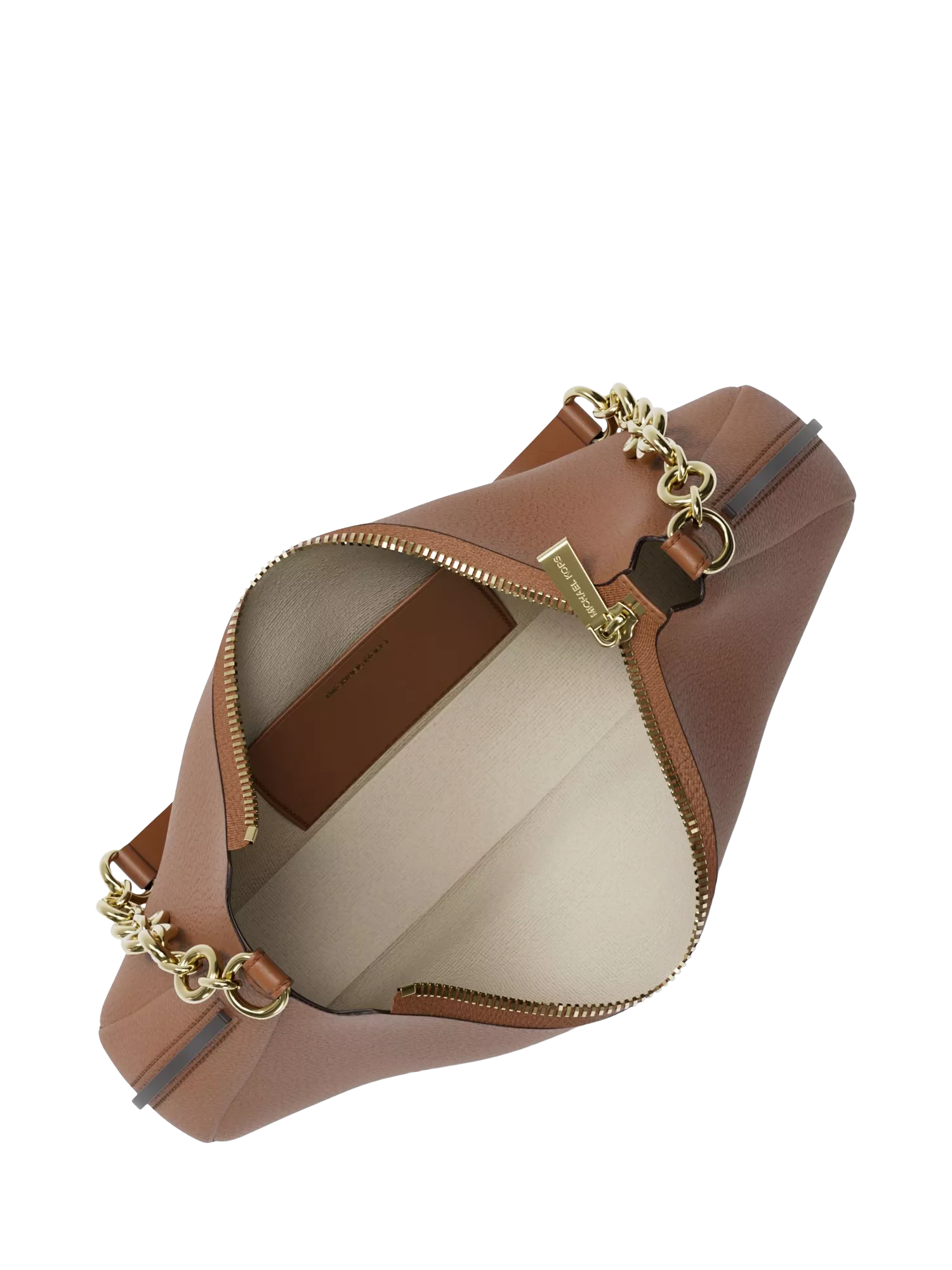 Michael Kors Nolita medium shoulder bag in luggage brown, UK version