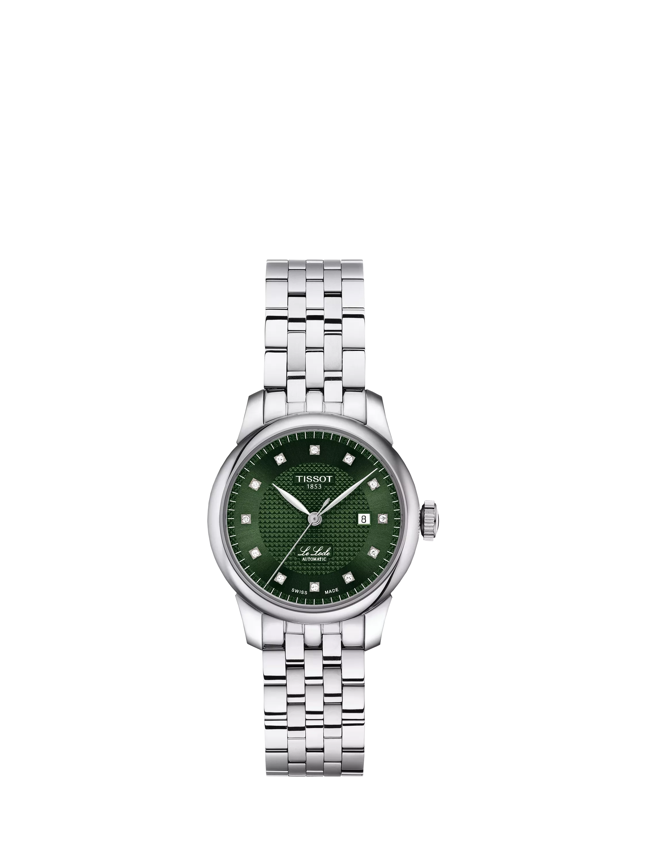 Tissot Le Locle automatic watch green dial diamonds (British brand)