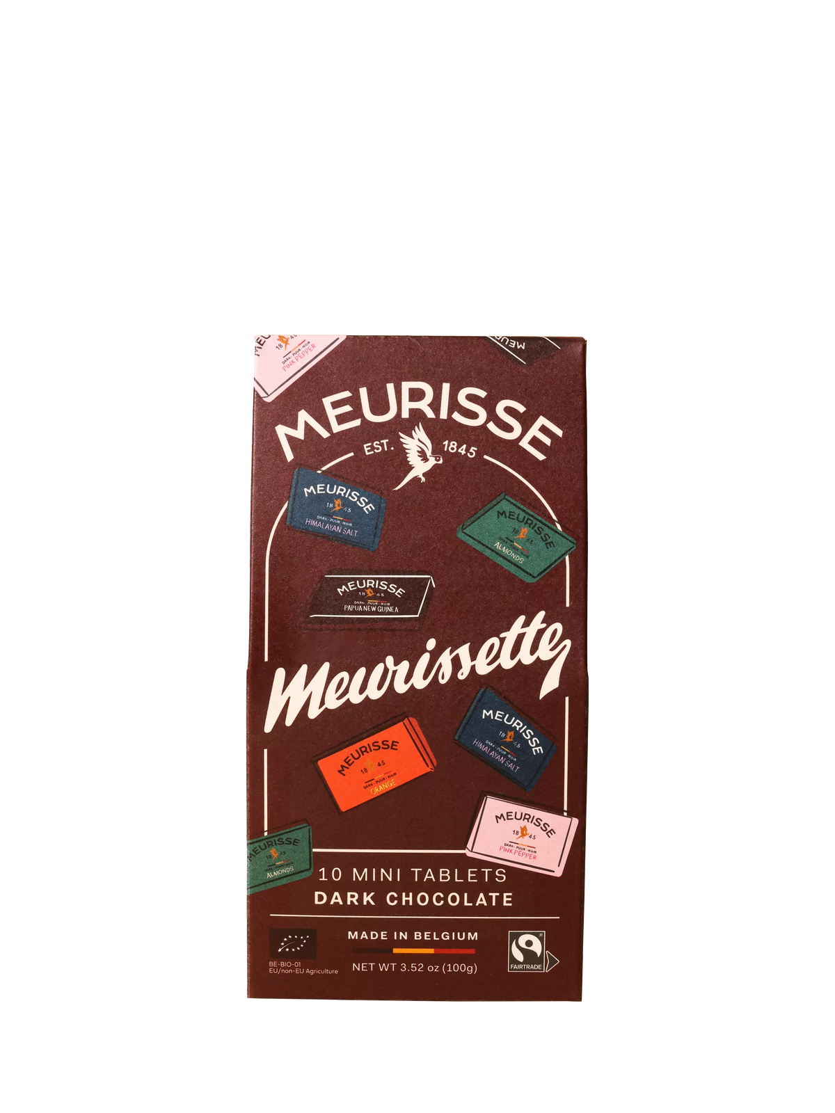 Meurisse dark chocolate selection box 100g (British brand)