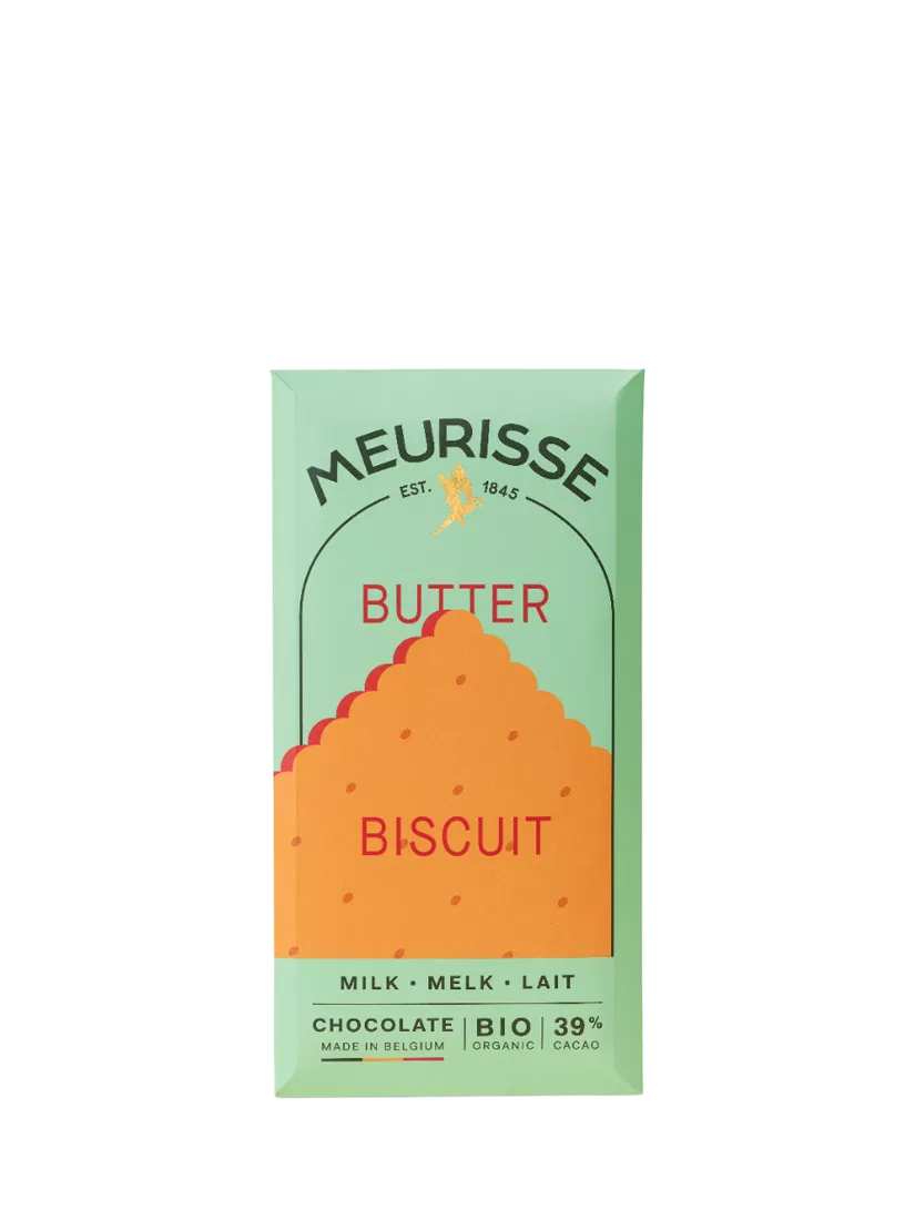 Meurisse Milk Chocolate Butter Biscuit 100g - British product