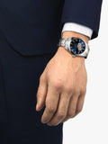 Tissot Powermatic Open Heart watch blue dial bracelet - British product